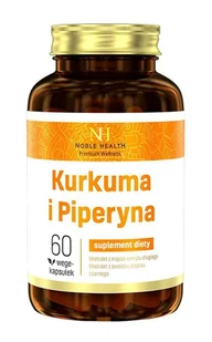 Noble Health Sp z o.o Kurkuma i Piperyna 60 kapsułek - Odchudzanie i oczyszczanie - miniaturka - grafika 1