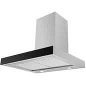 Okapy kuchenne - VDB QB 60 Inox/czarne szkło - miniaturka - grafika 1