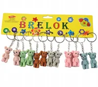 Breloki - Miś Ozdobny Brelok Do Kluczy Plecaka Torebki Zawieszka Prezent Zestaw 12Szt - miniaturka - grafika 1