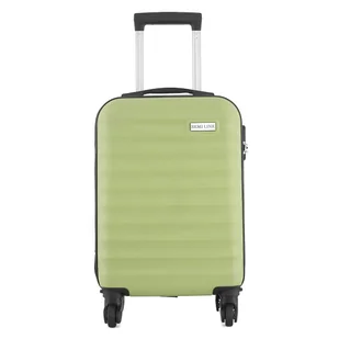 Walizka kabinowa podróżna na kółkach w paski 18" - oliwkowy Semi Line - Walizki - miniaturka - grafika 1