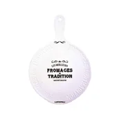 Tace i patery - R2S 844dego délices płytki Gourmet sera okrągła ceramiczna biała 48 x 28 x 4 cm 844DEGO - miniaturka - grafika 1