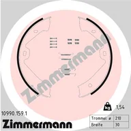 Szczęki hamulcowe - Szczęki hamulcowe ZIMMERMANN 109901591 7P0698525 VW TOUAREG  10- (RĘCZNY) - miniaturka - grafika 1