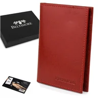 Etui na dokumenty i karty - Etui na dokumenty karty czerwone skórzane slim Beltimore G95 czerwony - miniaturka - grafika 1