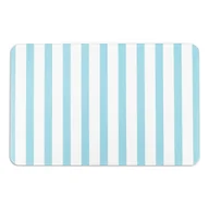 Dywaniki łazienkowe - Biało-jasnoniebieski dywanik łazienkowy 39x60 cm Stripe – Artsy Doormats - miniaturka - grafika 1