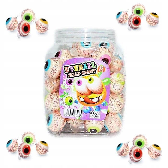 żelki oczy EYE BALL JELLY CANDY 18g 50szt.