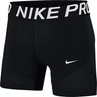 Spodenki damskie - Nike W Np Shrt 15 cm sportowe szorty - czarny/(biały), M - miniaturka - grafika 1