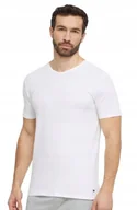 Koszulki męskie - TOMMY HILFIGER GŁADKI BAWEŁNIANY T-SHIRT Z LOGO CZARNY M JSK - miniaturka - grafika 1