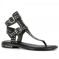 Klapki i japonki damskie - Czarne sandały japonki CARINII - Carinii - miniaturka - grafika 1