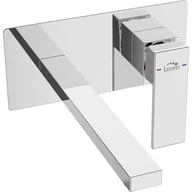 Baterie podtynkowe - Laveo Laveo Kvadrato bateria umywalkowa podtynkowa kompletna chrom BLQ022P - miniaturka - grafika 1