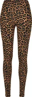 Legginsy - Urban Classics Damskie legginsy Soft AOP, dostępne w wielu różnych kolorach, rozmiary XS-5XL, Darkleo, S - miniaturka - grafika 1
