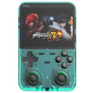 Ręczna konsola do gier D007 Plus Pro 64GB, ponad 10000 zainstalowanych gier, ekran IPS 3,5 cali - Przezroczysty niebieski - Konsole i gry retro - miniaturka - grafika 1