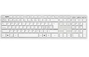 Matting 508103 klawiatura USB QWERTY Skandynawia Srebrny, Biały - Klawiatury - miniaturka - grafika 1