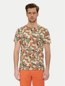 Koszulki męskie - Blend T-Shirt 20717778 Beżowy Regular Fit - miniaturka - grafika 1