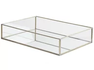 Tace i patery - Beliani Taca dekoracyjna lustrzana srebrna GRENOBLE - miniaturka - grafika 1