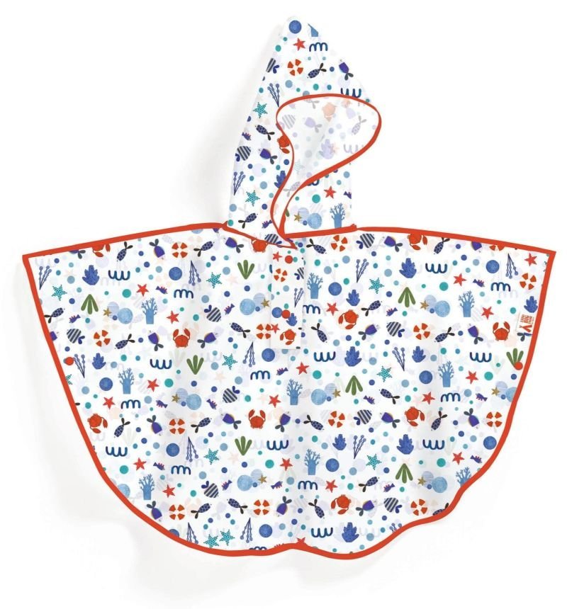 Transparentna pelerynka przeciwdeszczowa dla dzieci OCEAN Djeco