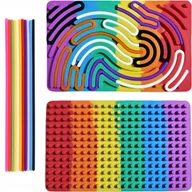 Zabawki interaktywne dla dzieci - LABIRYNT PRZEPLATANKA MONTESSORI LOGICZNA ZRĘCZNOŚCIOWA EDUKACYJNA ZABAWKA - miniaturka - grafika 1