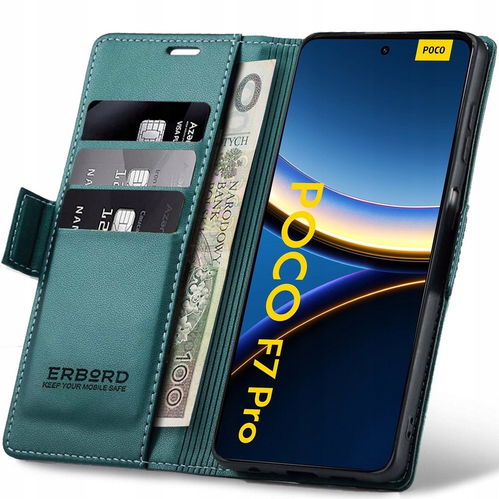 Etui Z Klapką Do Xiaomi Poco F7 Pro Obudowa Case Pokrowiec Futerał Portfel