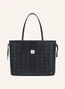Mcm Torba Shopper Liz Visetos Medium Model Dwustronny schwarz - Torebki damskie - miniaturka - grafika 1