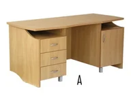 Meble do szkół i przedszkoli - Biurko szkolne/gabinetowe Zbyszek A  1600x700 mm - miniaturka - grafika 1