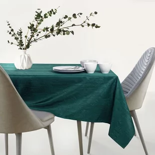 AmeliaHome AmeliaHome - Obrus plamoodporny Butelkowa Zieleń VESTA 140x200 cm - Obrusy i serwetki - miniaturka - grafika 1