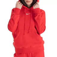 Bluzy sportowe damskie - Bluza Nike Sportswear Phoenix Fleece DQ5872-657 - czerwona - miniaturka - grafika 1