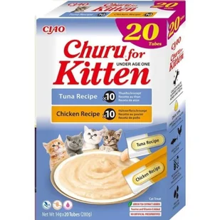 INABA CAT CHURU KITTEN VARIETY przysmak dla kota 20x14g (280g) - Przysmaki dla kotów - miniaturka - grafika 1