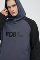 Kurtki i kamizelki sportowe męskie - 4F kurtka snowboardowa kolor niebieski - miniaturka - grafika 1