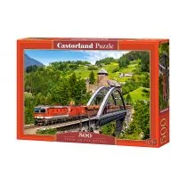 Castorland Puzzle Train on the Bridge 500 - Puzzle - miniaturka - grafika 2