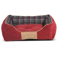 Legowiska dla psów - Scruffs Highland Bed Box (M), m, czerwony - miniaturka - grafika 1