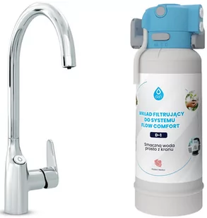 System filtrujący Dafi Flow Comfort D1 + bateria Como Chrom - Baterie kuchenne - miniaturka - grafika 1