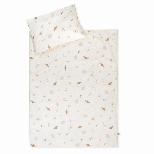 Julius Zöllner Pościel Organic Night und Day, rozmiar 100 x 135 i 40 x 60 cm, pościel dziecięca, sprawdzona pod kątem substancji szkodliwych