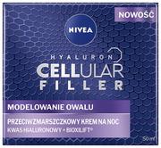 Kremy do twarzy - Nivea Cellular Filler Krem Na Noc Modelowanie - miniaturka - grafika 1