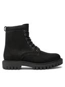 Botki męskie - Tommy Hilfiger Trapery Casual Hilfiger Chunk Z Nbk Boot FM0FM05149 Czarny - miniaturka - grafika 1
