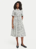 Sukienki - Tommy Hilfiger Sukienka koszulowa WW0WW49633 Beżowy jasny Regular Fit - miniaturka - grafika 1