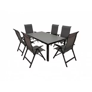 LUNA YELMO ALU - komplet wypoczynkowy aluminiowy 6+1 - Meble ogrodowe - miniaturka - grafika 1