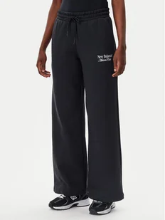 New Balance Spodnie dresowe WP51954 Czarny Wide Leg - Spodnie sportowe damskie - miniaturka - grafika 1