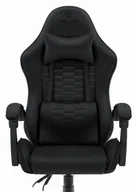 Fotele gamingowe - Fotel gamingowy Hell's Chair HC- 1000 Black Czarny Tkanina - miniaturka - grafika 1