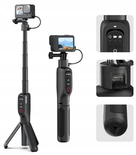 Statyw Selfie Stick + Pilot Bluetooth Do Gopro Hero 13 12 11 10 9 Black Max / S1-css-01-tgp - Akcesoria do kamer sportowych - miniaturka - grafika 1