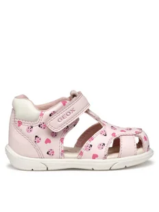 Geox Sandały B Sandal Zapito B556FB 000BC C8175 Różowy - Buty dla dziewczynek - miniaturka - grafika 1