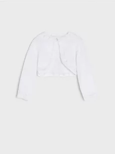 Sinsay - Sweter bolerko - biały - Swetry dla dziewczynek - miniaturka - grafika 1