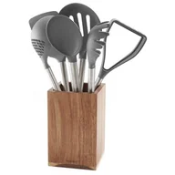 Przybory do gotowania - KingHoff 6 elementowy zestaw akacjowych przyborów kuchennych KH-1325 - miniaturka - grafika 1