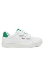 Buty dla chłopców - Tommy Hilfiger Sneakersy Low Cut Velcro Sneaker T1X9-33836-1355 S Biały - miniaturka - grafika 1