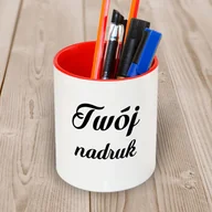 Długopisy - Ceramiczny pojemnik na długopisy z Twoim nadrukiem - miniaturka - grafika 1