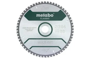 Metabo MULTI CUT CLASSIC 254*30MM Z60 - Tarcze do pił - miniaturka - grafika 1
