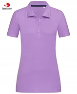 Koszulki i topy damskie - Damska Koszulka POLO Bez Nadruku STEDMAN ST9150 Jakość FIOLET LAWENDA Roz M - miniaturka - grafika 1