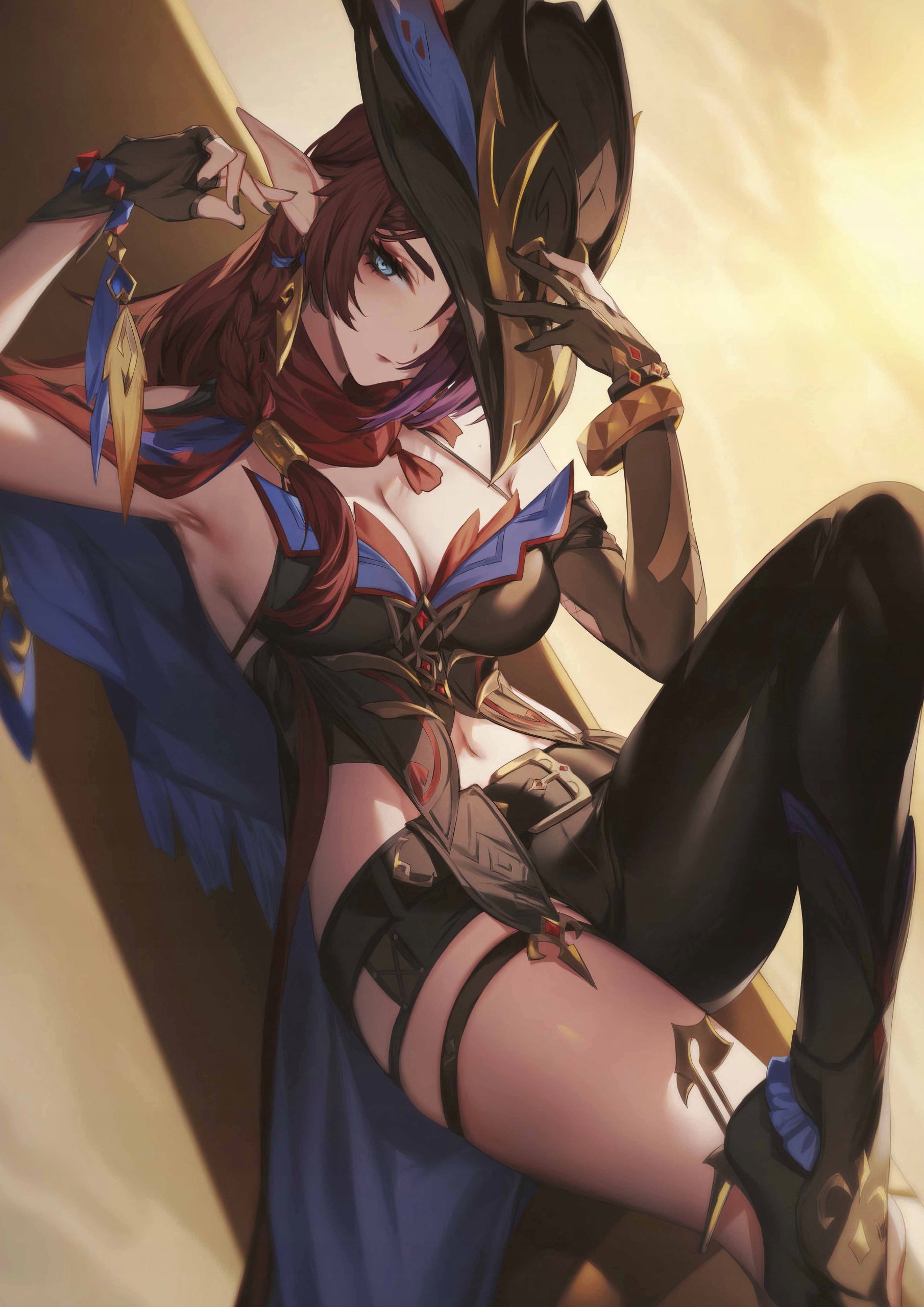 Plakat A3 Genshin Impact Anime Gra Chasca