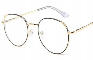 Okulary korekcyjne minusy kocie uszy -0.5 - Okulary korekcyjne, oprawki, szkła - miniaturka - grafika 1