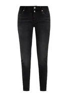 Spodnie damskie - Q/S by s.Oliver Jeansy damskie, Sadie Skinny Fit, szare/czarne, 36/30, Grey/Black, 36W / 30L - miniaturka - grafika 1
