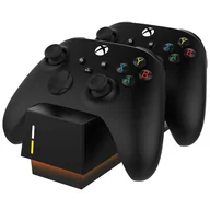 Akcesoria do Playstation - Stacja ładująca SNAKEBYTE XSX Twin Charge X Czarny - miniaturka - grafika 1