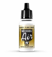 Kolejki i akcesoria - Vallejo Farba akrylowa Model Air - White nr 71001 / 17ml Vallejo 71001 - miniaturka - grafika 1